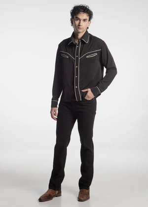 Camisa Vaquera Negro